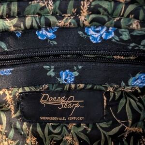 Donna Sharp Black Floral Shoulder Bag